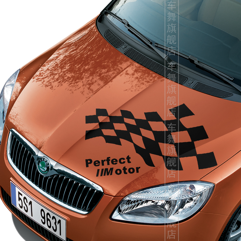 MotorSport Style Car Bonnet Hood Sticker Parts Grid Waterproof Tunning Decals Glue Accessories For ford mondeo mk4,mercedes w203